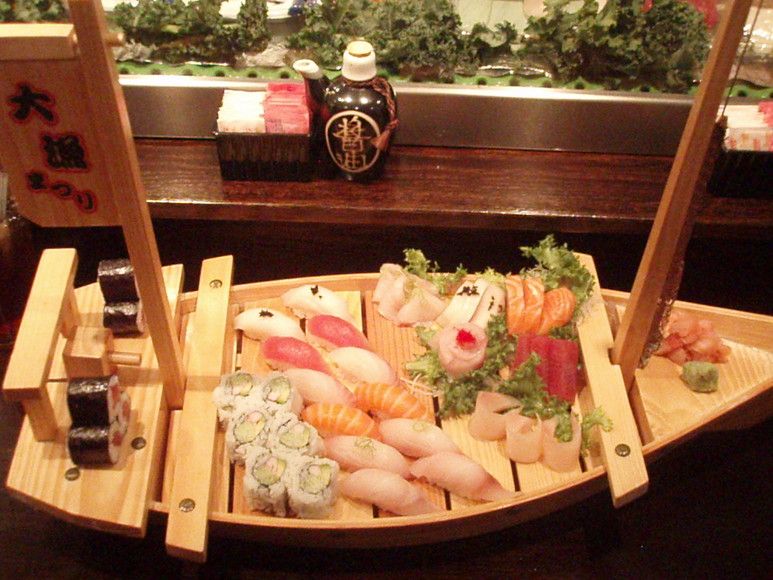 Love Boat sushi and sashimi platter