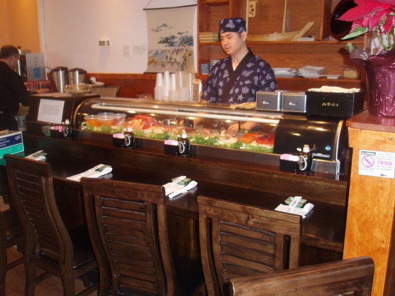 The sushi bar at Asian Cafe